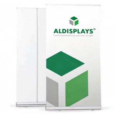 Bannerdisplay RollUp - BASIC Sichtformat: 1.200 x 2.000 mm bestehend aus System, Aluminiumstange, - roll-up-basic-1200 Bannerdisplay RollUp - BASIC Sichtformat: 1.200 x 2.000 mm bestehend aus System, Aluminiumstange, - roll-up-basic-1200
