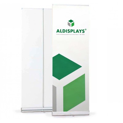 Bannerdisplay RollUp - BASIC Sichtformat: 600 x 2.000mm bestehend aus System, Aluminiumstange, - roll-up-basic-600-1 Bannerdisplay RollUp - BASIC Sichtformat: 600 x 2.000mm bestehend aus System, Aluminiumstange, - roll-up-basic-600-1