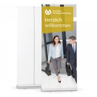Bannerdisplay RollUp - BASIC Sichtformat: 850 x 2.000mm bestehend aus System, Aluminiumstange, - Roll-Up-Basic