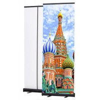 Bannerdisplay RollUp - BASIC - schwarz Sichtformat: 850 x 2.000mm bestehend aus System, Aluminiumstange, - Rollup Basic 850 Black Ansicht