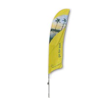 Beachflag - STANDARD - Größe L inkl. Tragetasche & Erddorn inkl. Fahne in Standardform - Beachflag-Standard-4100-Erdspiess