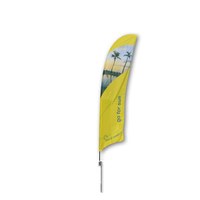 Beachflag - STANDARD - Größe M inkl. Tragetasche & Erddorn MIT Rotator - inkl. Fahne in Standardform - Beachflag-Standard-3100-Erdspiess-Rotator