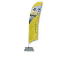 Beachflag - STANDARD - Größe XL inkl. Tragetasche&Bodenplatte 500x500x6 mm MIT Rotator - inkl. Fahne in Standardform - Beachflag-Standard-5200-Bodenplatte-Rotator