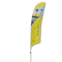 Beachflag - STANDARD - Größe XL inkl. Tragetasche & Erddorn inkl. Fahne in Standardform - Beachflag-Standard-5200-Erdspiess