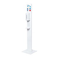 Desinfektionsspender-Display DESIGN sensorgesteuerte Abgabe ohne Berührung Grundgestell pulverbeschichtet nach RAL WEISS - Desinfektionsspender DESIGN Infrarot Desinfektionsspender-Display DESIGN sensorgesteuerte Abgabe ohne Berührung Grundgestell pulverbeschichtet nach RAL WEISS - Desinfektionsspender DESIGN Infrarot
