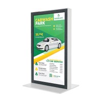 Digital Signage Digitales Thekendisplay TrendLine für den Inneneinsatz - Größe: 13 Zoll - Full HD Farbe: weiss - TRENDLINE Theken Display Seite weiss