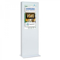 Digital Signage Digitale Info-Stele doppelseitig für den Inneneinsatz - Größe: 32 Zoll - Full HD Farbe: weiss - Digitale Infostele doppelseitig 32 zoll weiss Digital Signage Digitale Info-Stele doppelseitig für den Inneneinsatz - Größe: 32 Zoll - Full HD Farbe: weiss - Digitale Infostele doppelseitig 32 zoll weiss