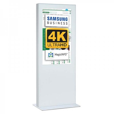 Digital Signage Digitale Info-Stele doppelseitig für den Inneneinsatz - Größe: 65 Zoll - 4K UHD Farbe: weiss - Digitale Infostele doppelseitig 65 zoll weiß 4K Digital Signage Digitale Info-Stele doppelseitig für den Inneneinsatz - Größe: 65 Zoll - 4K UHD Farbe: weiss - Digitale Infostele doppelseitig 65 zoll weiß 4K