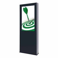 Digital Signage Digitale Info-Stele OUTDOOR für den Außenbereich - Größe: 55 Zoll - 4K UHD Schutzklasse: IP 56 - Digitale Info-Stele OUTDOOR 55 Zoll