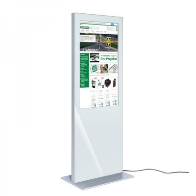 Digitale Info-Stele SLIM Bautiefe ca. 72 mm - einseitig 32 Zoll - digitale infostele slim einseitig 32 zoll weiss 1 Digitale Info-Stele SLIM Bautiefe ca. 72 mm - einseitig 32 Zoll - digitale infostele slim einseitig 32 zoll weiss 1