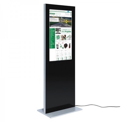 Digitale Info-Stele SLIM Bautiefe ca. 72 mm - einseitig 32 Zoll - digitale infostele slim einseitig 32 zoll schwarz Digitale Info-Stele SLIM Bautiefe ca. 72 mm - einseitig 32 Zoll - digitale infostele slim einseitig 32 zoll schwarz
