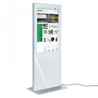 Digital Signage Digitale Info-Stele SLIM für den Inneneinsatz - Größe: 49 Zoll Farbe: weiss - digitale infostele slim einseitig 49 zoll weiss Digital Signage Digitale Info-Stele SLIM für den Inneneinsatz - Größe: 49 Zoll Farbe: weiss - digitale infostele slim einseitig 49 zoll weiss
