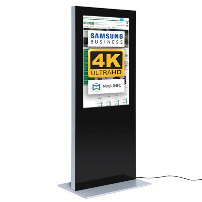 Digital Signage Digitale Info-Stele SLIM für den Inneneinsatz - Größe: 55 Zoll - 4K UHD Farbe: schwarz - Digitale Infostele Slim einseitig 55 zoll schwarz 4K Digital Signage Digitale Info-Stele SLIM für den Inneneinsatz - Größe: 55 Zoll - 4K UHD Farbe: schwarz - Digitale Infostele Slim einseitig 55 zoll schwarz 4K