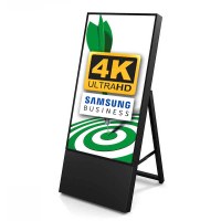 Digital Signage Digitaler Kundenstopper TrendLine für den Inneneinsatz - Größe: 43 Zoll - 4K UHD Ausführung: schwarz - einseitig - Digitaler Kundenstopper TRENDLINE 43 4K swz