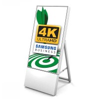 Digital Signage Digitaler Kundenstopper TrendLine für den Inneneinsatz - Größe: 43 Zoll - 4K UHD Ausführung: weiss - einseitig - Digitaler Kundenstopper TRENDLINE 43 4K