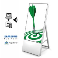 Digital Signage Digitaler Kundenstopper TrendLine für den Inneneinsatz - Größe: 43 Zoll Ausführung: weiss - einseitig - DKS Trendline ws Digital Signage Digitaler Kundenstopper TrendLine für den Inneneinsatz - Größe: 43 Zoll Ausführung: weiss - einseitig - DKS Trendline ws