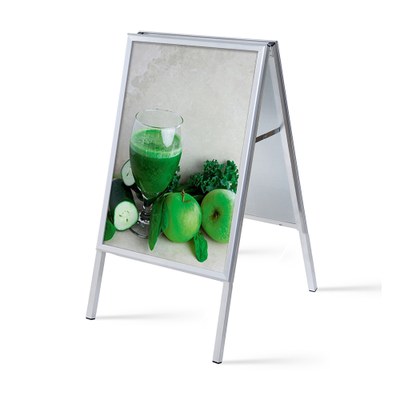 Kundenstopper INDOOR Gehrung Einlegeformat: DIN A2 (420x594 mm) Profil: 25mm Gehrung - Kundenstopper Indoor DIN A2 Gehrung