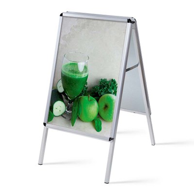Kundenstopper INDOOR Rondo Einlegeformat: DIN A2 (420x594 mm) Profil: 25mm Rondo - Kundenstopper Indoor DIN A2 Rondo