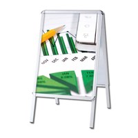 Kundenstopper OUTDOOR Einlegeformat: DIN A1 (594x841 mm) Profil: 32mm Rondo - Kundenstopper-Outdoor-Rondo Kundenstopper OUTDOOR Einlegeformat: DIN A1 (594x841 mm) Profil: 32mm Rondo - Kundenstopper-Outdoor-Rondo