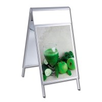 Kundenstopper PREMIUM Topper Einlegeformat: DIN A1 (594x841 mm) mit Info-Topper als Einschubrahmen (unbedruckt) - Kundenstopper-DIN A1-Premium-wasserdicht-mit Logoblende-unbedruckt Kundenstopper PREMIUM Topper Einlegeformat: DIN A1 (594x841 mm) mit Info-Topper als Einschubrahmen (unbedruckt) - Kundenstopper-DIN A1-Premium-wasserdicht-mit Logoblende-unbedruckt
