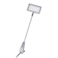 LED-Strahler für Pop-Up-Displays silberfarben, inkl. Halterung & 3 Mtr. Stromkabel - led-lampenset-silber