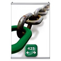Poster-Snap Klemmleisten-Set Profil-Länge: 425 mm Oberprofile: silber-eloxiert - 1x OHNE und 1x - Poster-Snap-425 Poster-Snap Klemmleisten-Set Profil-Länge: 425 mm Oberprofile: silber-eloxiert - 1x OHNE und 1x - Poster-Snap-425