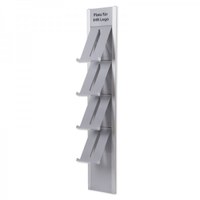 Prospektständer DESIGN Wandmodell Abmessungen: 328x1.760x219mm - prospektst nder design wandmontage 1 Prospektständer DESIGN Wandmodell Abmessungen: 328x1.760x219mm - prospektst nder design wandmontage 1