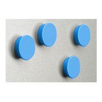 Magnetset  = 8 Magnete in blau Durchmesser d = 35mm - zubehoer magnete blau