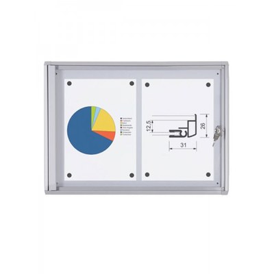Schaukasten ECO BT26 Indoor 1x2 DIN A4 (Außenformat: 491x350mm) 2x DIN A4 - Schaukasten BT26 Indoor 1x2 Schaukasten ECO BT26 Indoor 1x2 DIN A4 (Außenformat: 491x350mm) 2x DIN A4 - Schaukasten BT26 Indoor 1x2