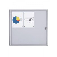 Schaukasten ECO BT26 Indoor 2x3 DIN A4 (Außenformat: 711x655mm) Gehäuse und Rahmen aus Aluminium - Schaukasten BT26  Indoor 2x3