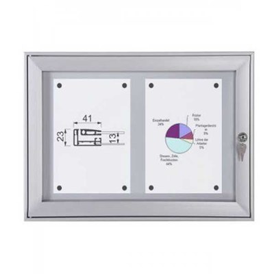 Schaukasten Flat BT23 Indoor/Outdoor 2x1 DIN A4 (Außenformat: 521x388mm) 2x DIN A4 - Schaukasten Flat BT23.jpeg Schaukasten Flat BT23 Indoor/Outdoor 2x1 DIN A4 (Außenformat: 521x388mm) 2x DIN A4 - Schaukasten Flat BT23.jpeg
