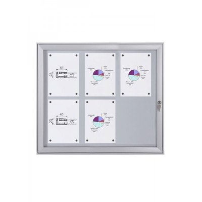Schaukasten Flat BT23 Indoor/Outdoor 3x2 DIN A4 (Außenformat: 741x696mm) Gehäuse und Rahmen aus Aluminium - Schaukasten FLAT BT23 Indoor Outdoor 3x2 Schaukasten Flat BT23 Indoor/Outdoor 3x2 DIN A4 (Außenformat: 741x696mm) Gehäuse und Rahmen aus Aluminium - Schaukasten FLAT BT23 Indoor Outdoor 3x2
