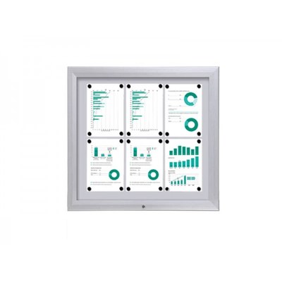 Schaukasten Premium BT46 Outdoor 3x2 DIN A4 (Außenformat: 805x760mm) Gehäuse und Rahmen aus Aluminium - Schaukasten PREMIUM BT46 Outdoor Quer 3x2 Schaukasten Premium BT46 Outdoor 3x2 DIN A4 (Außenformat: 805x760mm) Gehäuse und Rahmen aus Aluminium - Schaukasten PREMIUM BT46 Outdoor Quer 3x2