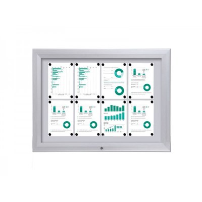Schaukasten Premium BT46 Outdoor 4x2 DIN A4 (Außenformat: 1.025x760mm) Gehäuse und Rahmen aus Aluminium - Schaukasten PREMIUM BT46 Outdoor Quer 4x2 Schaukasten Premium BT46 Outdoor 4x2 DIN A4 (Außenformat: 1.025x760mm) Gehäuse und Rahmen aus Aluminium - Schaukasten PREMIUM BT46 Outdoor Quer 4x2