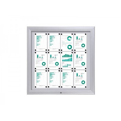 Schaukasten Premium BT46 Outdoor 4x3 DIN A4 (Außenformat: 1.025x1.067mm) Gehäuse und Rahmen aus Aluminium - Schaukasten PREMIUM BT46 Outdoor Quer 4x3 Schaukasten Premium BT46 Outdoor 4x3 DIN A4 (Außenformat: 1.025x1.067mm) Gehäuse und Rahmen aus Aluminium - Schaukasten PREMIUM BT46 Outdoor Quer 4x3