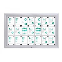 Schaukasten Premium BT46 Outdoor 7x3 DIN A4 (Außenformat: 1.685x1.067mm) Gehäuse und Rahmen aus Aluminium - Schaukasten PREMIUM BT46 Outdoor Quer 7x3 Schaukasten Premium BT46 Outdoor 7x3 DIN A4 (Außenformat: 1.685x1.067mm) Gehäuse und Rahmen aus Aluminium - Schaukasten PREMIUM BT46 Outdoor Quer 7x3