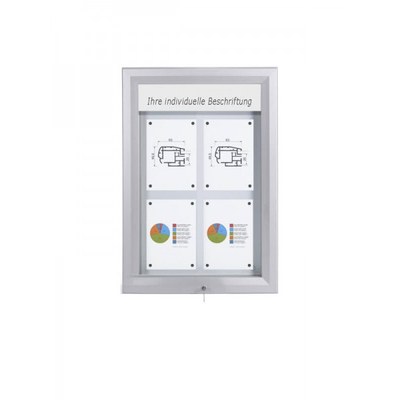 Schaukasten Premium BT46 Outdoor LED 2x2 DIN A4 (Außenformat: 585x760mm) Gehäuse und Rahmen aus Aluminium - Schaukasten PREMIUM LED BT46 Outdoor 2x2 Schaukasten Premium BT46 Outdoor LED 2x2 DIN A4 (Außenformat: 585x760mm) Gehäuse und Rahmen aus Aluminium - Schaukasten PREMIUM LED BT46 Outdoor 2x2