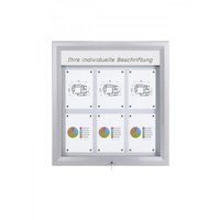 Schaukasten Premium BT46 Outdoor LED 3x2 DIN A4 (Außenformat: 805x760mm) Gehäuse und Rahmen aus Aluminium - Schaukasten PREMIUM LED BT46 Outdoor 3x2 Schaukasten Premium BT46 Outdoor LED 3x2 DIN A4 (Außenformat: 805x760mm) Gehäuse und Rahmen aus Aluminium - Schaukasten PREMIUM LED BT46 Outdoor 3x2