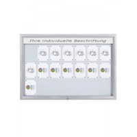 Schaukasten Premium BT46 Outdoor LED 7x3 DIN A4 (Außenformat: 1.685x1.067mm) Gehäuse und Rahmen aus Aluminium - Schaukasten PREMIUM LED BT46 Outdoor 7x3