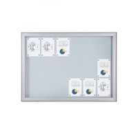Schaukasten Premium BT68 Outdoor 6x3 DIN A4 (Außenformat: 1.452x1.054mm) Gehäuse und Rahmen aus Aluminium - Schaukasten PREMIUM BT68 Outdoor 6x3