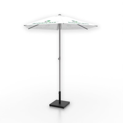 Sonnenschirm 200cm, inklusive Digitaldruck 38mm Alumast mit 25 mm Aluminiumstreben inkl. 4/0c Individualdruck gem. Datenblatt - Sonnenschirm ALDISPLAYS