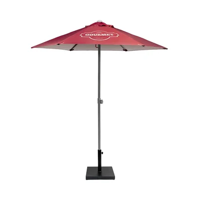 Sonnenschirm 200cm, inklusive Digitaldruck 38mm Alumast mit 25 mm Aluminiumstreben inkl. 4/0c Individualdruck gem. Datenblatt - Sonnenschrim 2m ohne Volant.webp