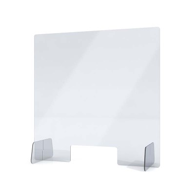 Spuckschutz aus Acrylglas / Aufsteller Größe "L" Hochformat 650x650x250 mm - 4mm Materialstärke glasklares Acrylglas XT - Spuckschutz Aufsteller L Spuckschutz aus Acrylglas / Aufsteller Größe "L" Hochformat 650x650x250 mm - 4mm Materialstärke glasklares Acrylglas XT - Spuckschutz Aufsteller L