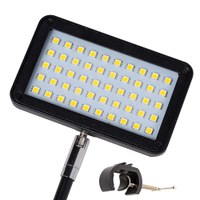 Zipper-Wall Stellwand/Messewand  - Zubehör 2 LED-Strahler mit 50 LED´s - schwarz inklusive ZipperWall Rohradapter - Zipper Wall Banner LED Spot