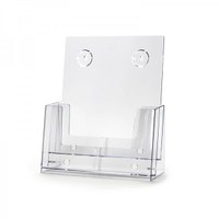 Tischständer - Mehrfach Einlegeformat: DIN A4 (210x297 mm) Anzahl Fächer: 2 (hintereinander) - Dispenser-DIN-A4-2-fach-SEP01