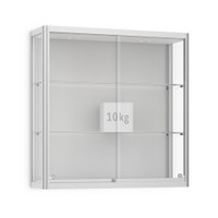 Vitrine Modell 600 - Wandvitrine / Hängevitrine Masse: 1.000x300x1.000mm (BxTxH) Vitrinen-Korpus aus halbrunden Aluminium- - Vitrine Modell 600