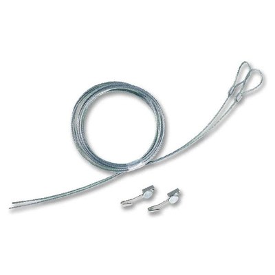 Drahtseil Deckenhänge-Set bestehend aus: 2 Stück Stahldrahtseil 1,5mm / 150 cm mit Schlaufe/103150 - Plakatrahmen-Klapprahmen-Zubehoer-Deckenhaengeset-Drahtseil Drahtseil Deckenhänge-Set bestehend aus: 2 Stück Stahldrahtseil 1,5mm / 150 cm mit Schlaufe/103150 - Plakatrahmen-Klapprahmen-Zubehoer-Deckenhaengeset-Drahtseil